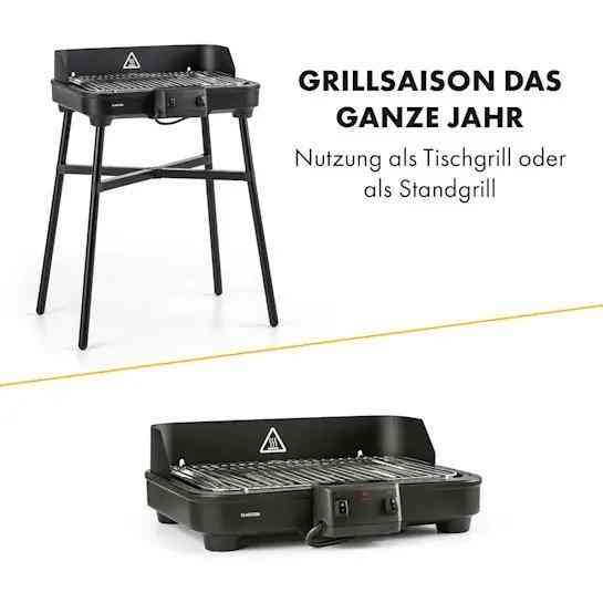 Электрический гриль Klarstein Grill core 1900 + 800 Вт двойной нагревательный элемент Германия Ровно