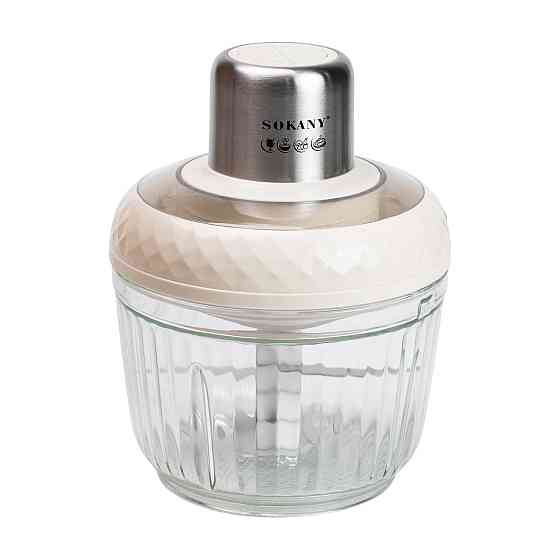 Чоппер измельчитель Sokany SKYM7032W 2в1 с чашами 0.5 и 1.5 л 800 Вт Белый Киев