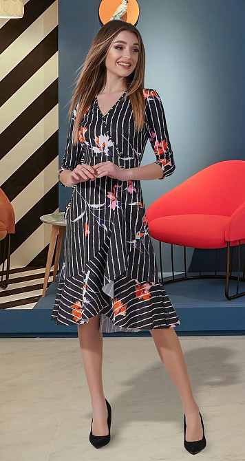 Плаття міді з воланами (48) Київ - фото 3