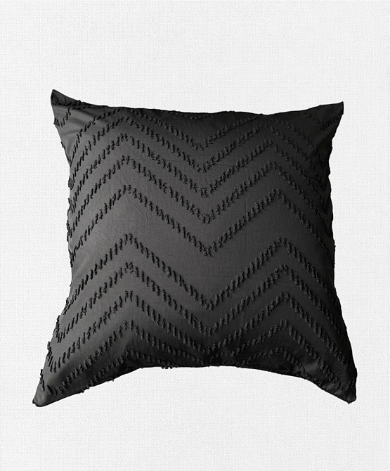 Ecotton Комплект декоративних наволочок Ecotton 45х45 см на змійці Grey графіт Коломыя - изображение 1