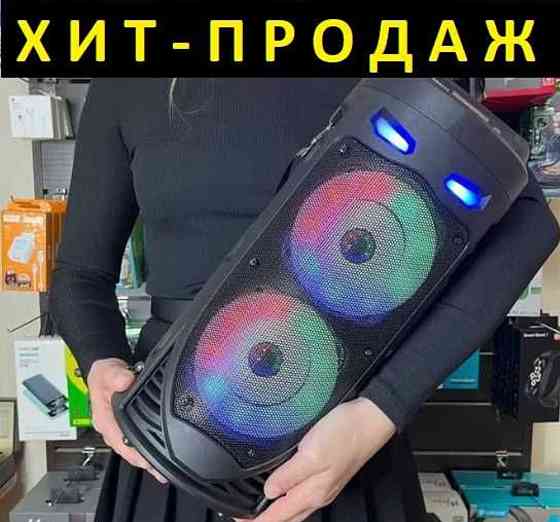 Колонка портативная для караоке , акустическая система, сабвуфер, микрофон. Киев