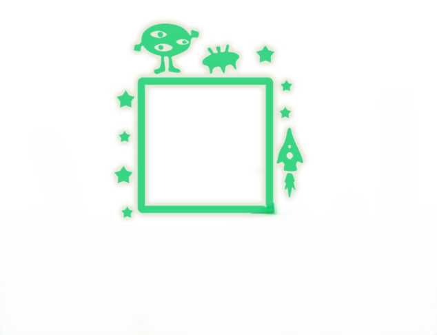 Люмінесцентна наклейка Космос 10 на 10 см салатовий Київ - фото 2