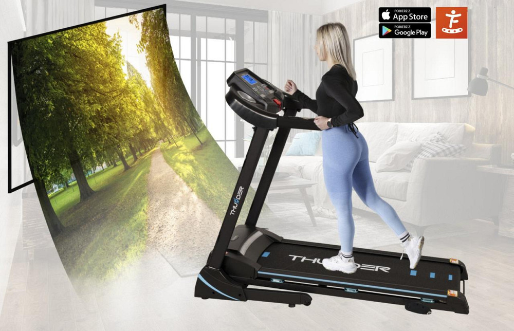 Бігова доріжка електрична THUNDER ICON-BLACK Київ - фото 6