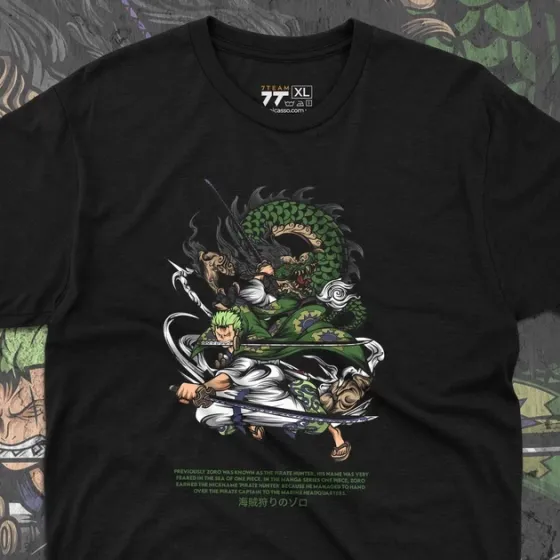 Футболка мужская с принтом Ван Пис Zoro Rononoa Размер 48 Anime0259 Днепр