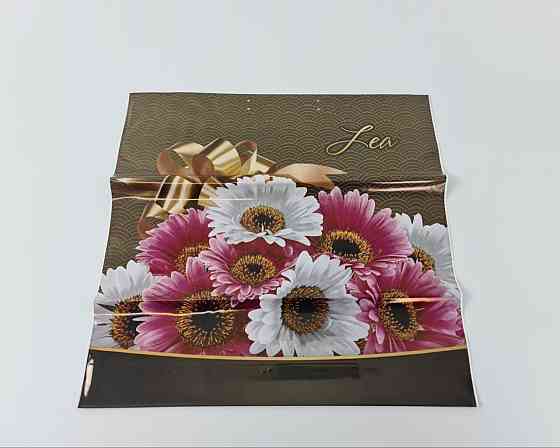 Полиэтиленовый пакет (40х40) с пластиковой ручкой  