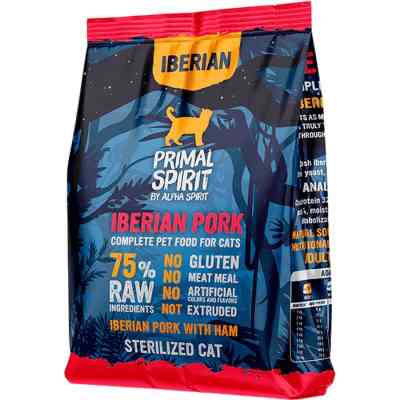 Сухой корм для кошек Alpha Spirit Primal Iberian Pork 1 кг (8436586311483) Винница