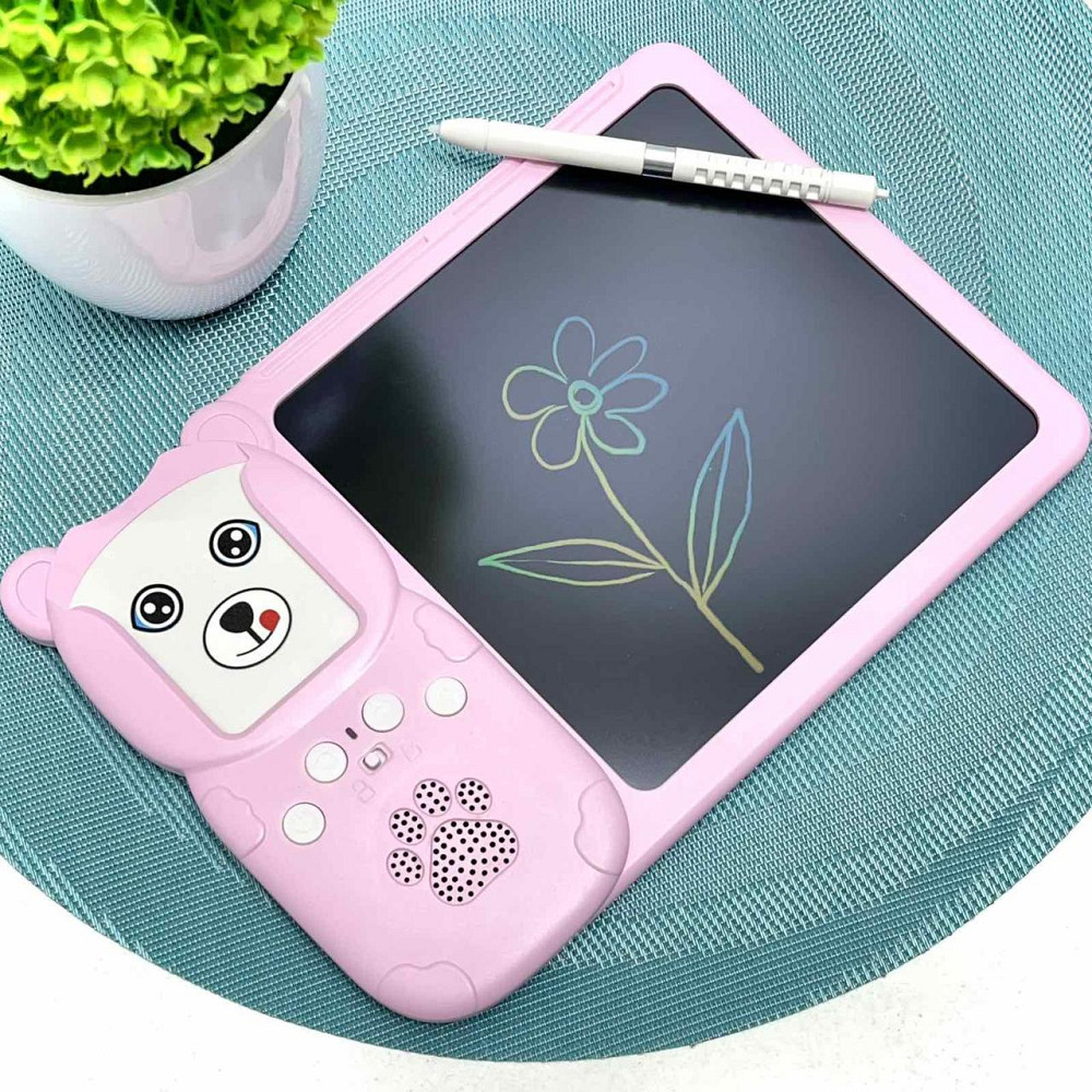 Картридер Всезнайко WToys кольорова LCD - дошка стілус 122 картки 18 тем казки пісні цікаві факти Рожевий (94930) Чернигов - изображение 4