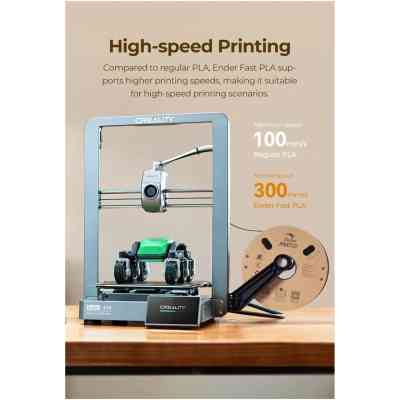 Пластик для 3D-принтера Creality PLA Fast, Ender, 1.75мм black1kg+white 1kg (3301010395) Вінниця