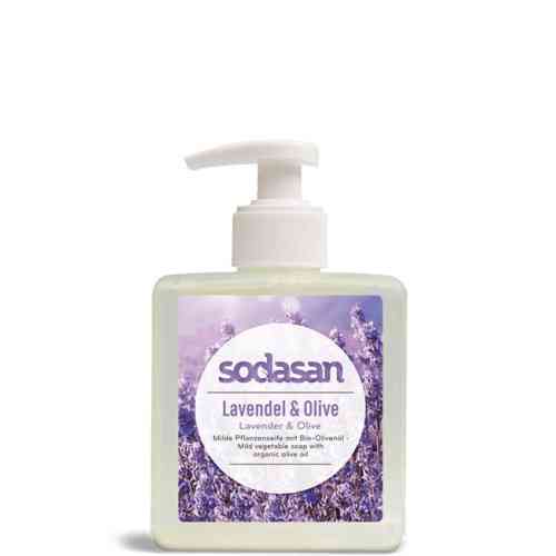 Органічне рідке мило Lavender-Olive заспокійливе з лавандовою та оливковою оліями SODASAN 300 мл Київ