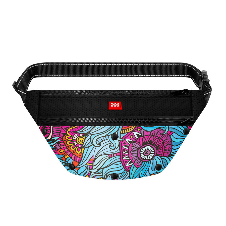 Поясна сумка-бананка WAUDOG Family для корму та аксеcсуарів, малюнок "Літо", розмір 33*17*10 см Вінниця - фото 1