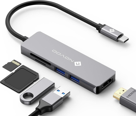 Концентратор USB hub NOVOO 5 в 1 Луцьк