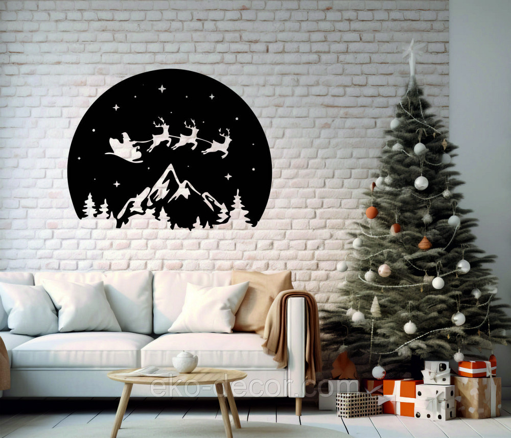 Декоративное настенное Панно «Новый год», Декор на стену Киев - изображение 1