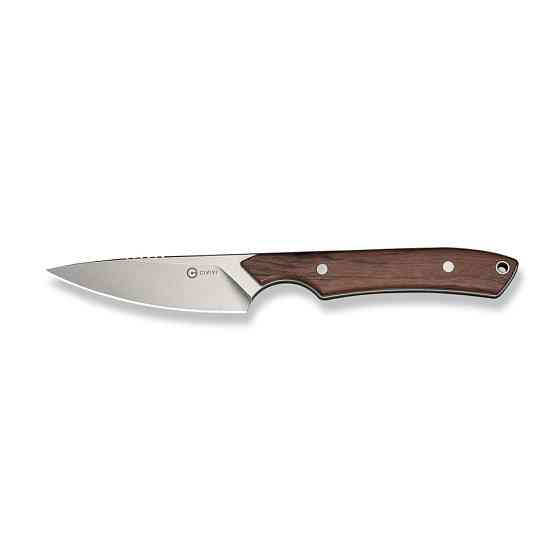 Ніж фіксований кишеньковий Civivi High Grass Field Knife (7,4 см) 14C28N / Wood дерево з чохлом Киев