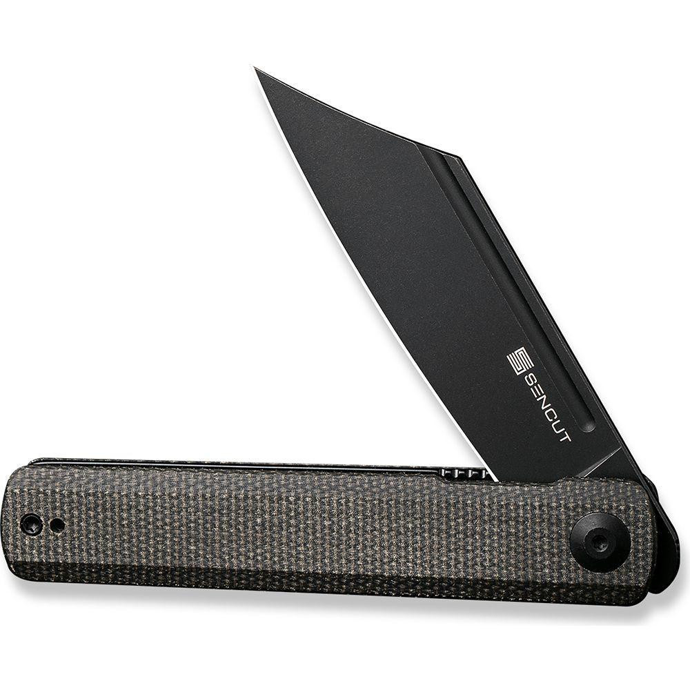 Нож складной туристический Sencut Bronte, (8.6 см) 9Cr18MoV / Micarta черный Киев - изображение 7
