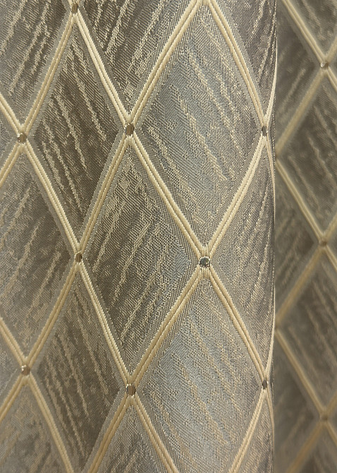 Комплект готових штор VR-Textil Жакард RUBI № 1760ш Сіро-бежевий 150х300 см 2 шт (33-0719) Київ - фото 8