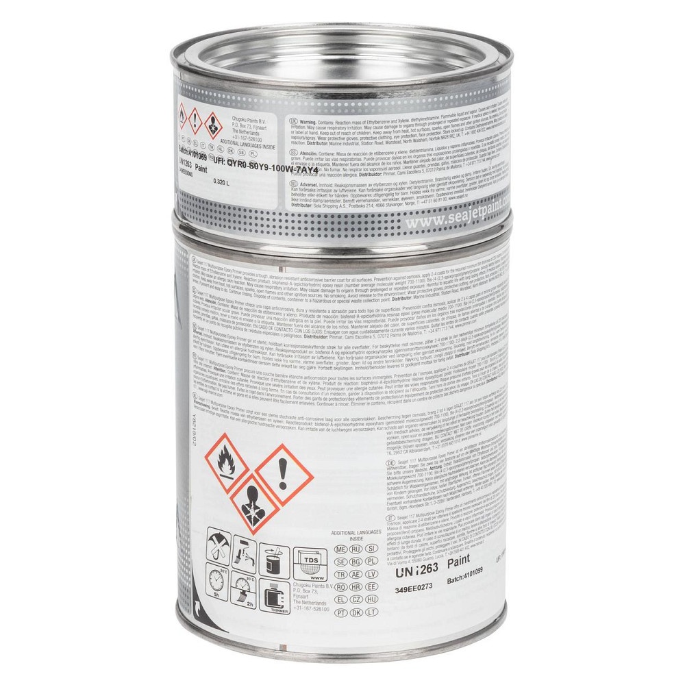 SEAJET 117 грунтовка универсальная эпоксидная серебряно-серая 1л Черкассы - изображение 3