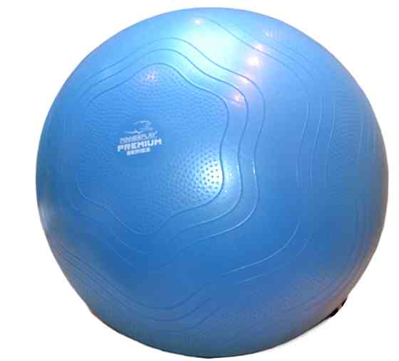 М'яч для фітнесу (фітбол) укріплений PowerPlay 4000 Ø65 cm Premium Gymball Anti-Burst Синій + помпа Луцк