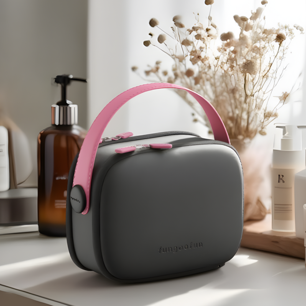 Сумка силиконовая косметичка дорожняя для аксессуаров в ваную комнату и душ,EVA водонепроницаемая,чёрная Каменец-Подольский - изображение 1