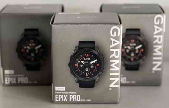 Часы: Garmin Epix Pro Sapphire 47mm. Garbon Grey DLC Titanium W. BB. Київ