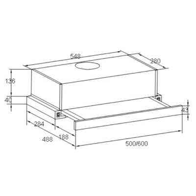Вытяжка кухонная Liberty Slide 265 BTL Винница