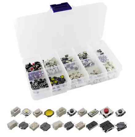 Кнопка тактова, мікрик 250 шт., 10 різновидів SMD Вінниця