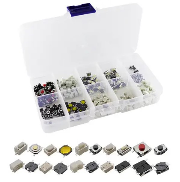 Кнопка тактова, мікрик 250 шт., 10 різновидів SMD Вінниця - фото 2