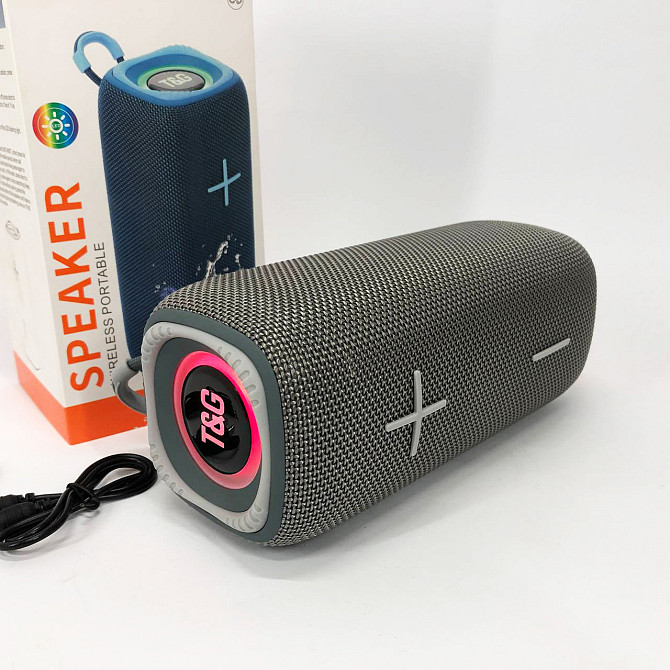 Мощная колонка блютуз с подсветкой, Колонка с функцией зарядки Bluetooth для хорошей музыки GO-16 Львов - изображение 8