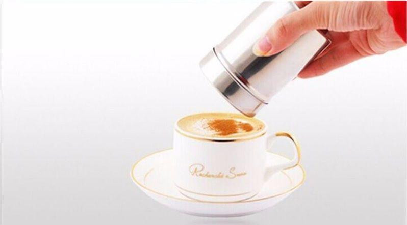 Набор для кофе трафареты 16 штук и баночка серый Киев - изображение 5