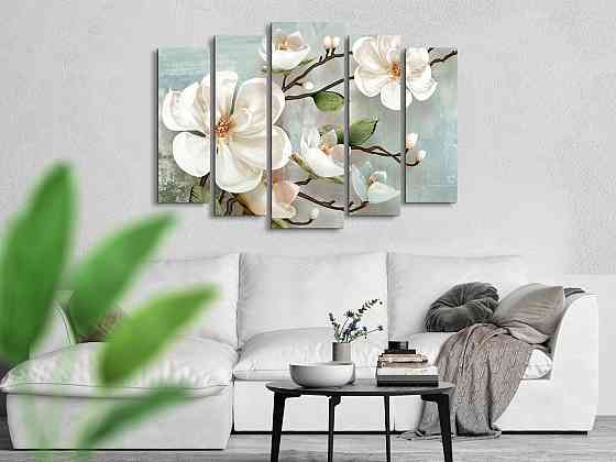 Модульна картина Квіти Орхідея Art-267_5 ( 80х118см ) Київ