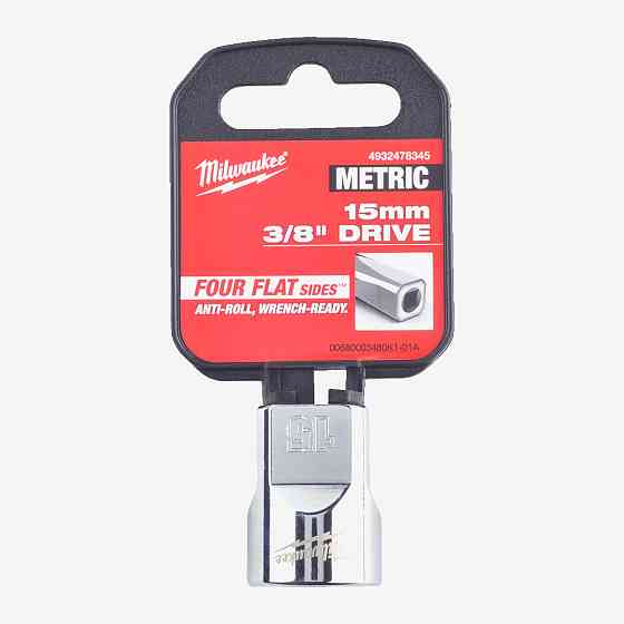 Головка хромированная метрическая 3/8'' MILWAUKEE, 15мм Одесса