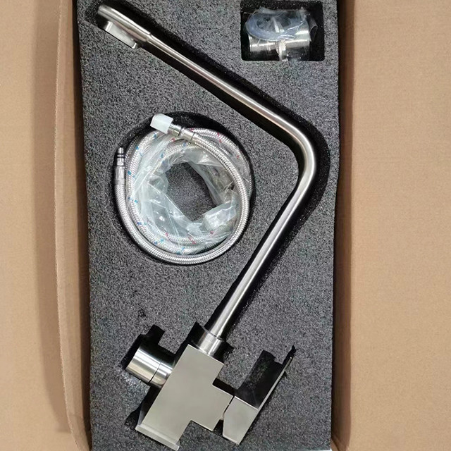 Змішувач для кухні Mixxus KUB-021 із виходом для питної води квадратний нерж. сталь (MI5864) Чернівці - фото 5