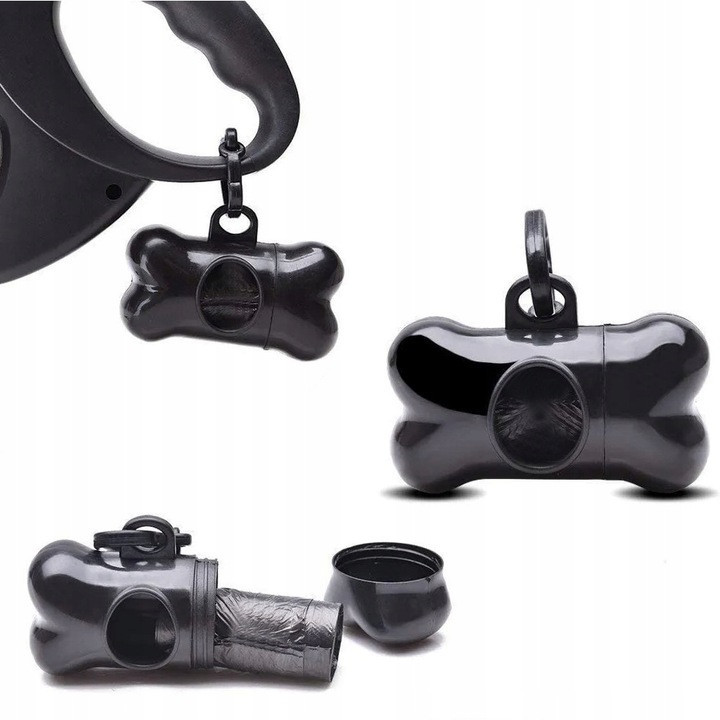 Набір Пакетів чорних для збирання фекалій 1000 шт з чохлом Purlov (22812) Black Нововолинськ - фото 3