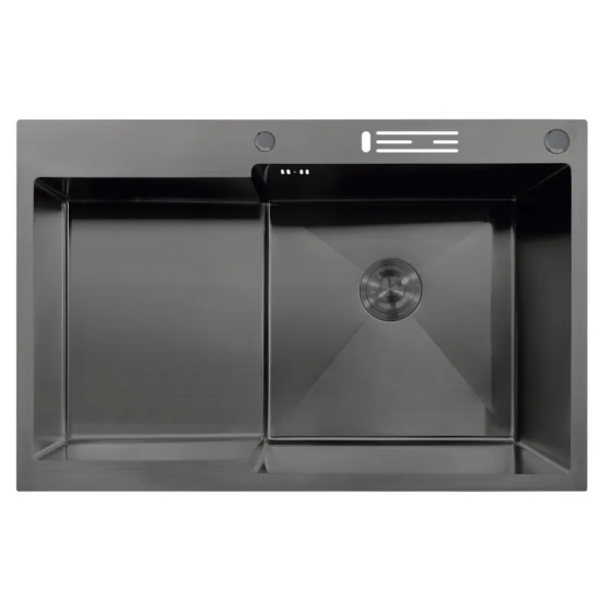Мийка MIXXUS MH7849R-HK NANO-BLACK  з нержавіючої сталі 