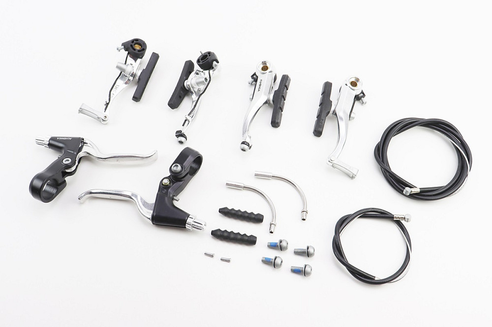 Гальмо V-brake 103мм (2 колеса) з ручками, тросами, алюмінієве, HJ-620A6/HJ-296ADV Київ - фото 1