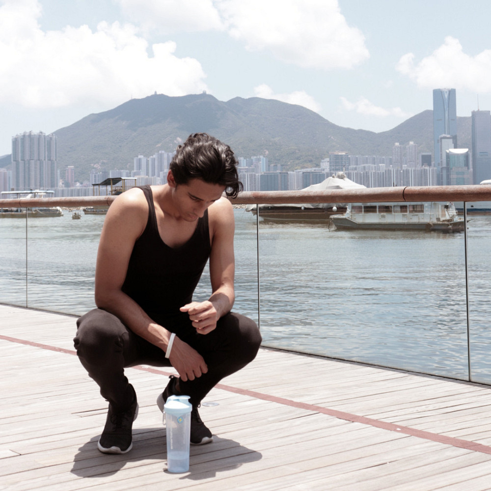 Шейкер спортивный для воды и спортивного питания белый цвет SmartShake Slim 500ml White Киев - изображение 9