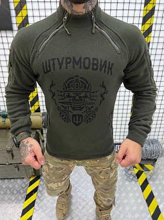 Тактическая флисовка штурмовик олива для мужчин Киев - изображение 9