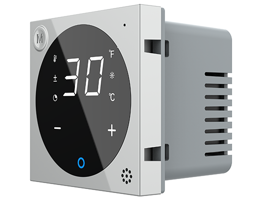 Терморегулятор (термостат) сенсорний програмований для водяної теплої підлоги Livolo, сірий, модуль без рамки (VL-FCQ1-2IP) Коломия - фото 1