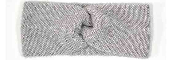 Пов'язка жіноча тепла ангорка сіра Київ