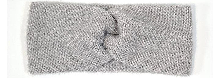 Пов'язка жіноча тепла ангорка сіра Київ - фото 1