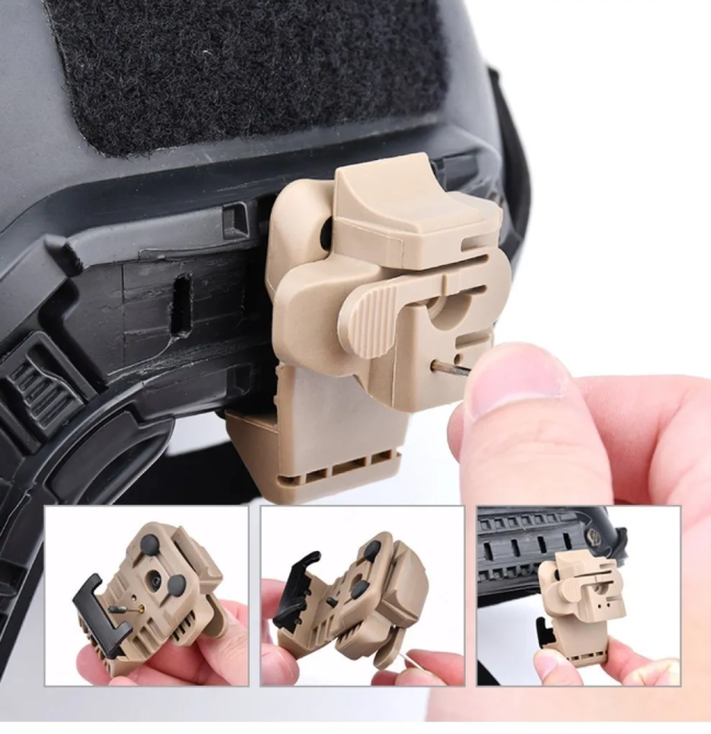 Тактичний ліхтар Airsoft Wadsn Gen 3 на шолом (Койот) Вінниця - фото 4