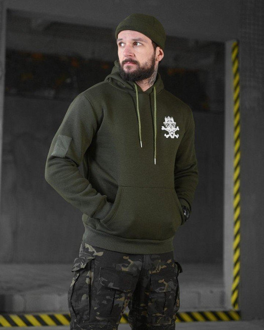 Худи CELEO на флисе  олива diner  ВТ3889 Одесса - изображение 4