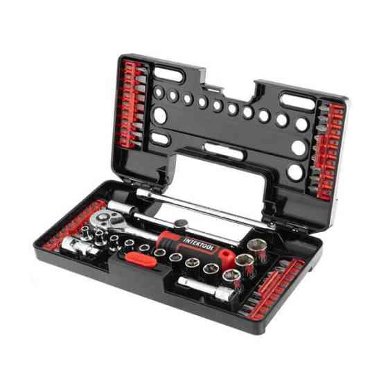 Набір викруткових головок INTERTOOL  57 од. STORM - головки, біти, тріскачка в одному наборі Львів