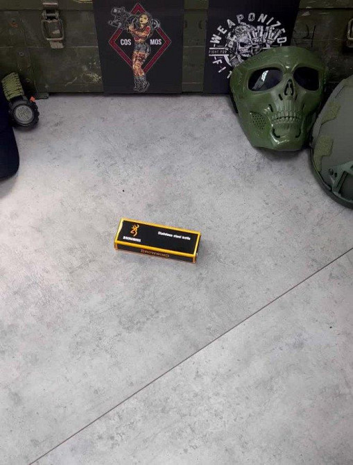 Ніж складань Browning зі стропорізом black/grey ВТ4793 Одеса - фото 7