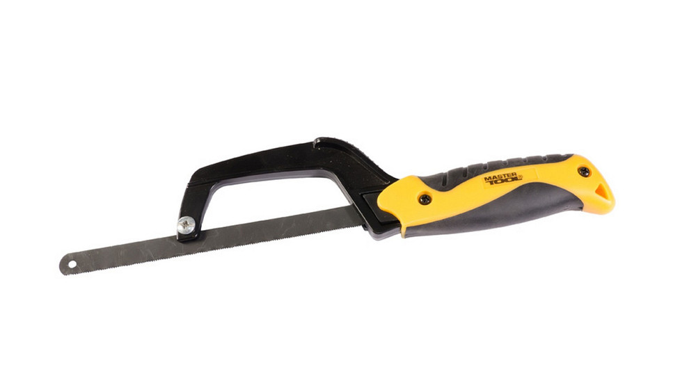 Ножовка-ручка для металла MASTERTOOL 250 мм, двухкомпонентная ручка, flex полотно 12,5 мм 24TPI 14-2212 Ровно - изображение 1