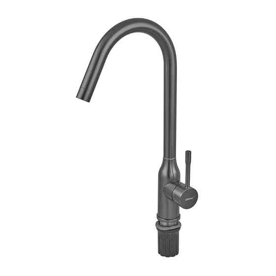 Кухонный смеситель ZERIX CRV-011 GRAPHITE из нержавеющей стали цвет графит ZX6149 Харьков