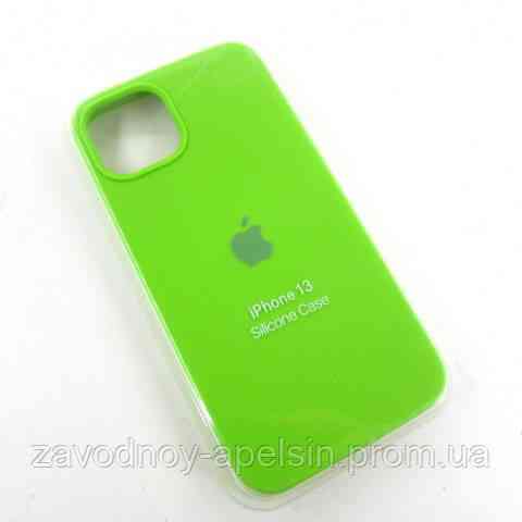 IPhone 13 Чохол силіконовий Silicone Case (салатовий) Одеса