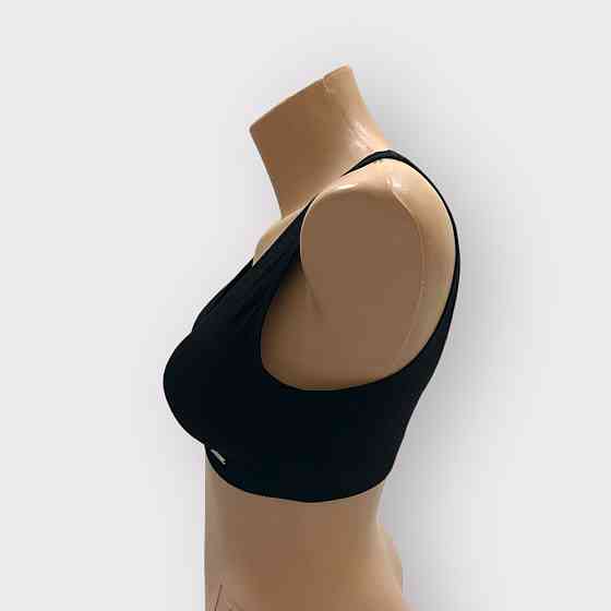 Топ бюстгальтер рубчик з широкою гумкою Чорний L/XL Харків