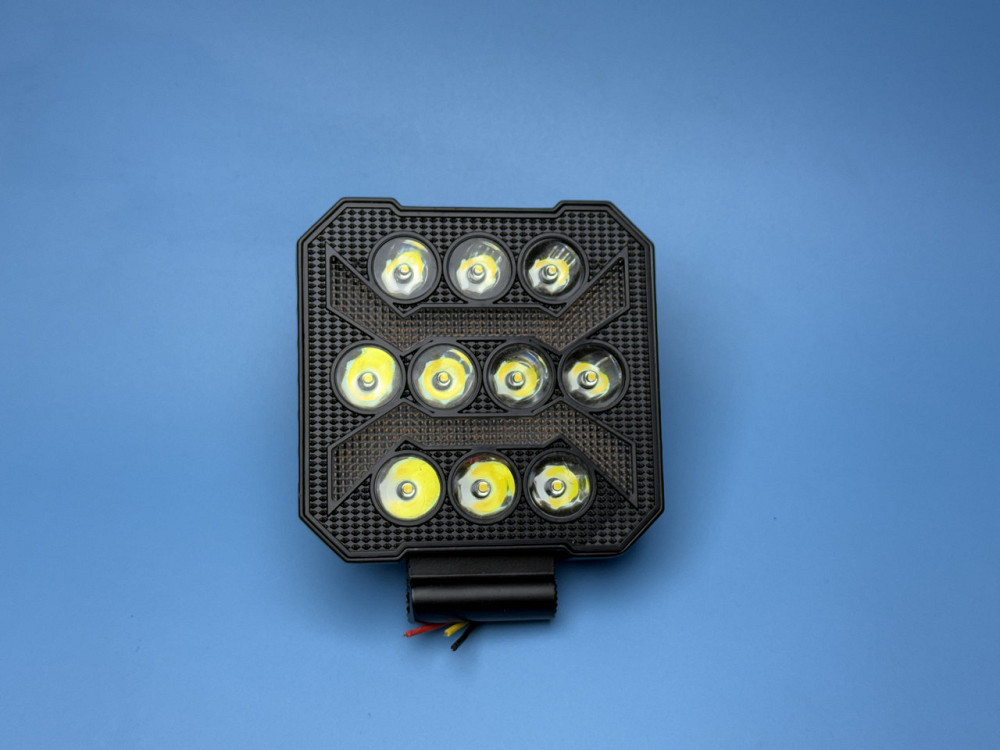 Фара робочого світла LED прямокутна 108 мм SPOT (спрямоване світло) — Біле + Жовте світло (8 діодів) Харків - фото 1