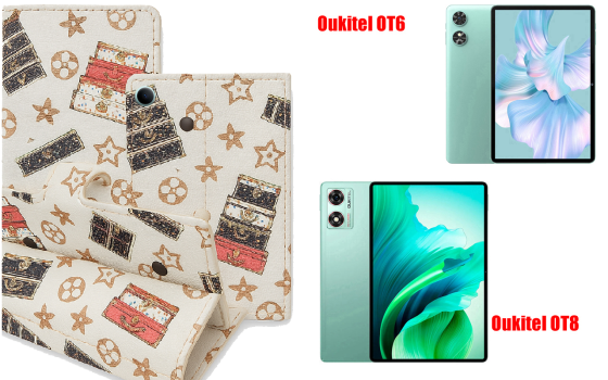 Книжка-трансформер для планшета Oukitel Ot5, Oukitel Ot5S, колір Black Lyi White Київ
