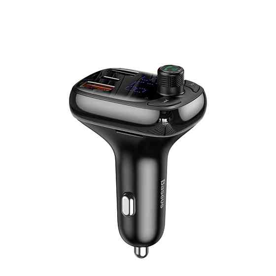АЗП з FM-модулятором Baseus T Shaped S-13 Car Bluetooth MP3 Player (PPS Fast Charger Edition) Black (CCMT000101) Київ
